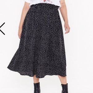 Nasty Gal Polka Dot Skirt